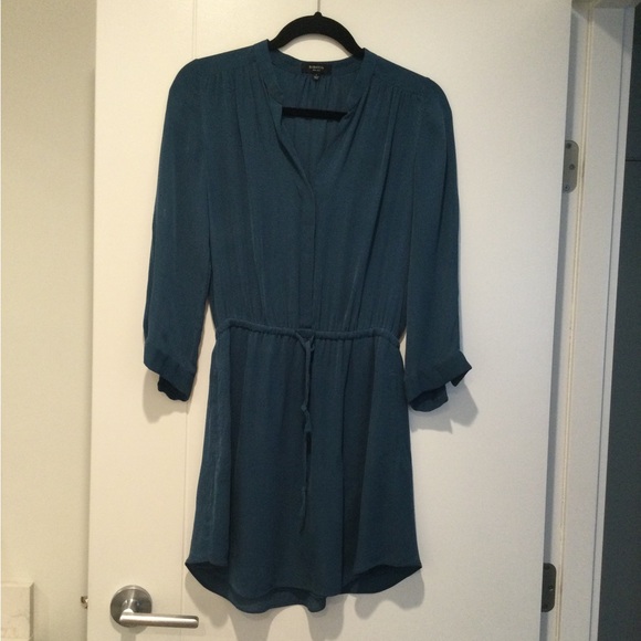 Babaton Blue Silk Midi Dress - Picture 4 of 4